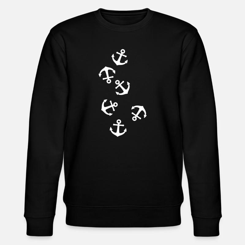 Anker Symbolik - Stanley/Stella Unisex Bio-Sweatshirt CHANGER - Schwarz