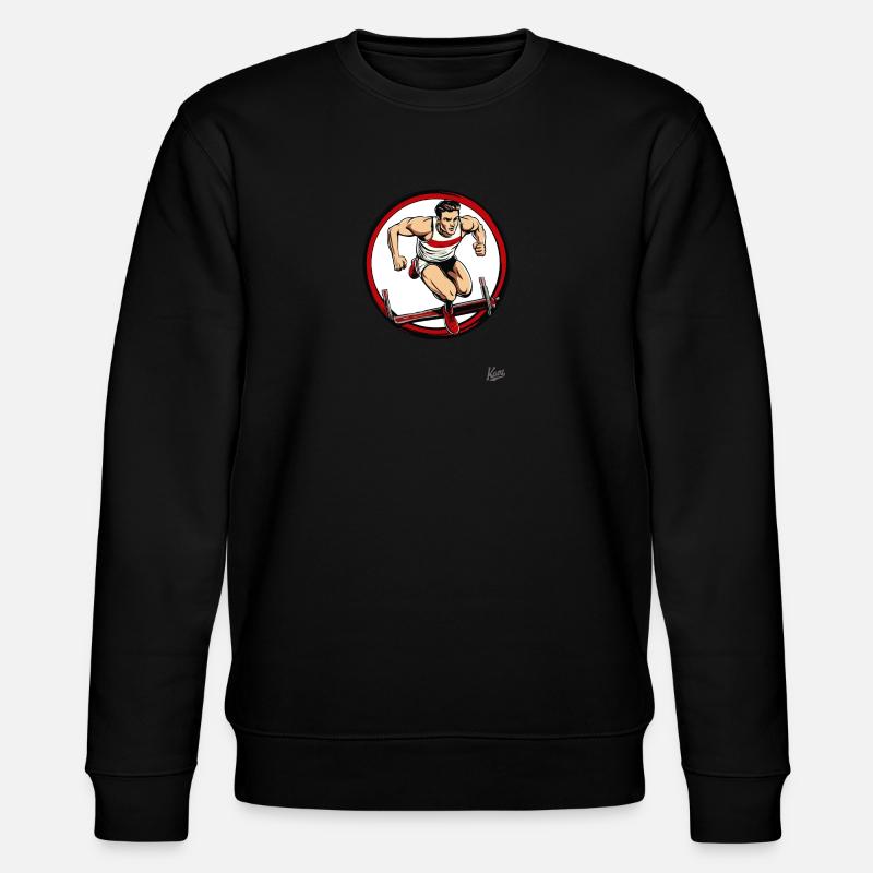 Leichtathletik und Hürdenlauf - Stanley/Stella Unisex Bio-Sweatshirt CHANGER  - Schwarz