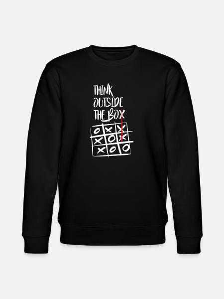 think outside the box - Stanley/Stella CHANGER Unisex Organic Sweatshirt - black