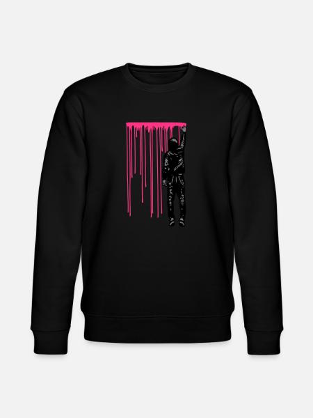 STREET ART - SPRAY BOY - Stanley/Stella CHANGER Unisex Organic Sweatshirt - black