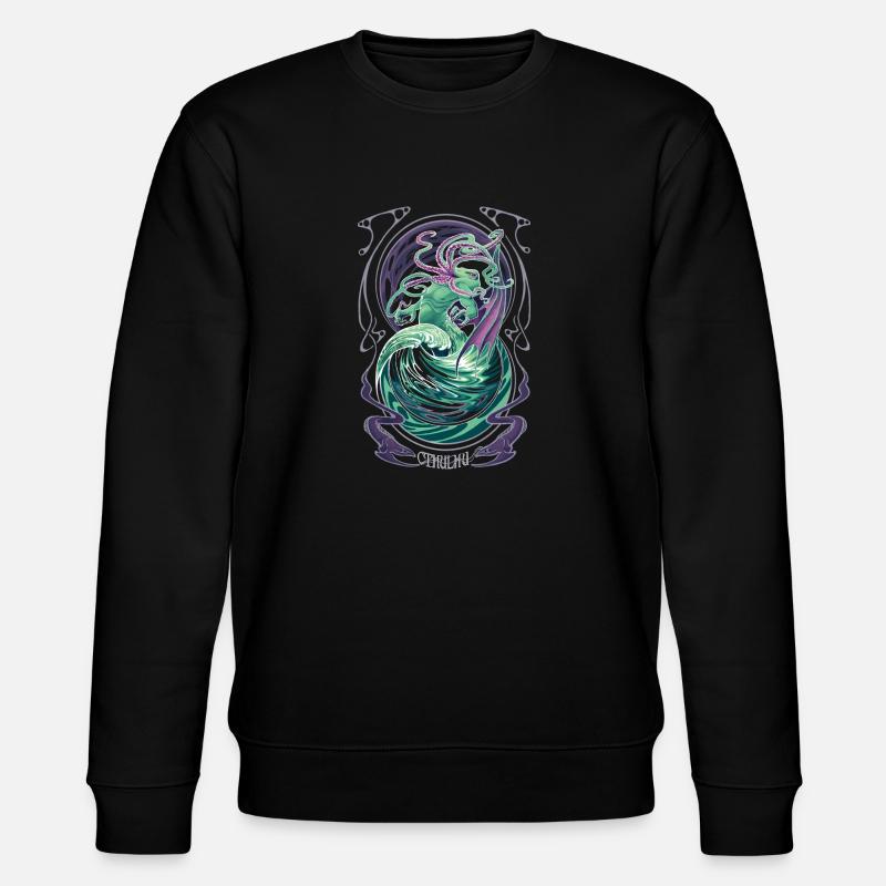 Cthulhu - Stanley/Stella Unisex Bio-Sweatshirt CHANGER  - Schwarz