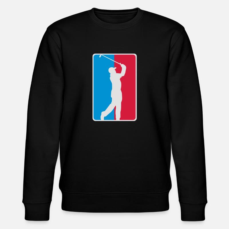 Golf Silhouette Logo - Stanley/Stella CHANGER Unisex Organic Sweatshirt - black