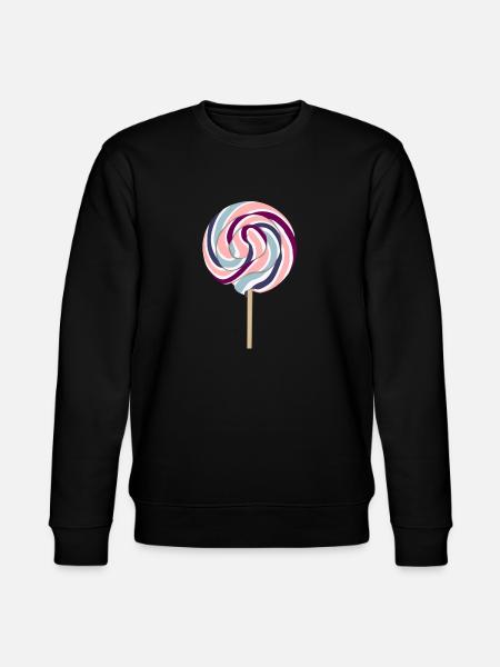 Pastel Lolli with stem - Stanley/Stella CHANGER Unisex Organic Sweatshirt - black