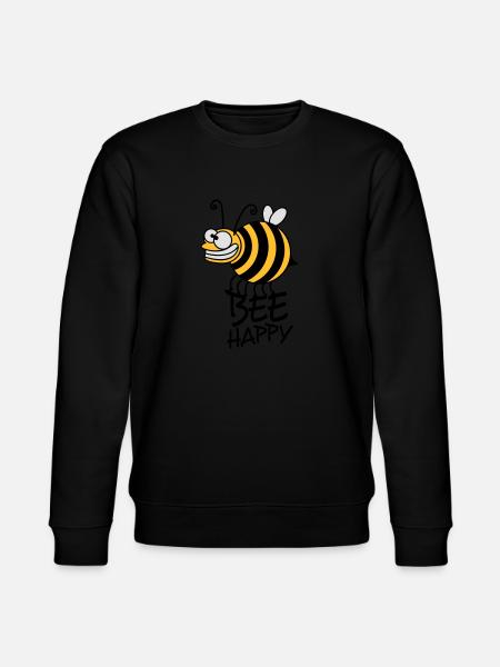 Thick crazy bee bee happy - Stanley/Stella CHANGER Unisex Organic Sweatshirt - black