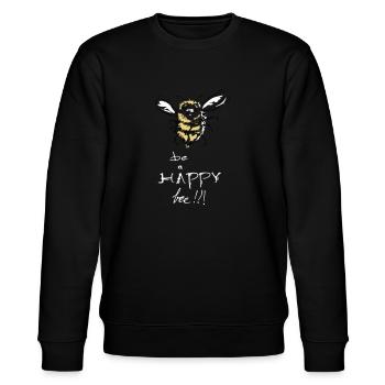 être une abeille heureuse - Sweat bio CHANGER Stanley/Stella Unisexe - noir - Devant - Nik (191cm) & Marisol (170cm)