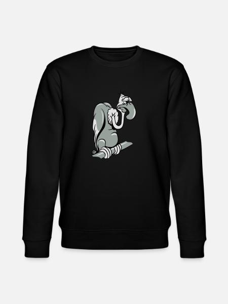 Vulture witty - Stanley/Stella CHANGER Unisex Organic Sweatshirt - black