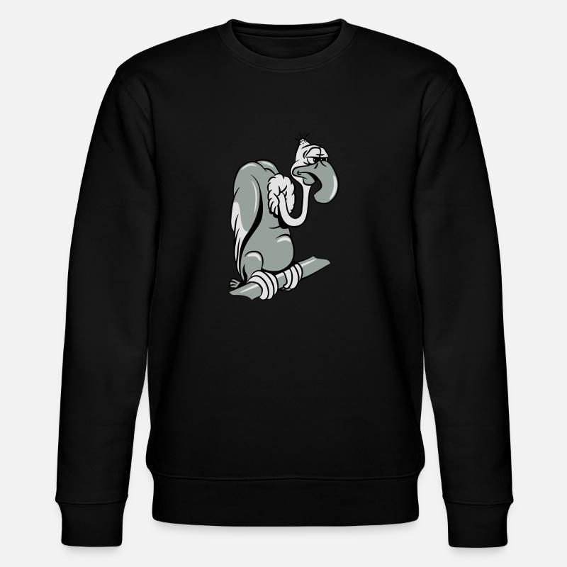 geier witzig - Stanley/Stella Unisex Bio-Sweatshirt CHANGER  - Schwarz
