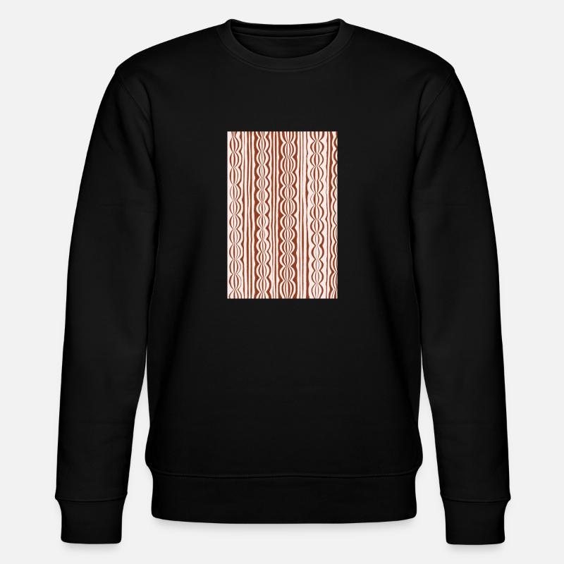 Motif de rayures simples - Sweat bio CHANGER Stanley/Stella Unisexe - noir