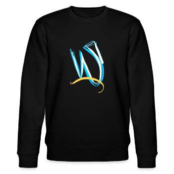 Lustiger W - Stanley/Stella Unisex Bio-Sweatshirt CHANGER  - Schwarz - Vorne - Nik (191cm) & Marisol (170cm)