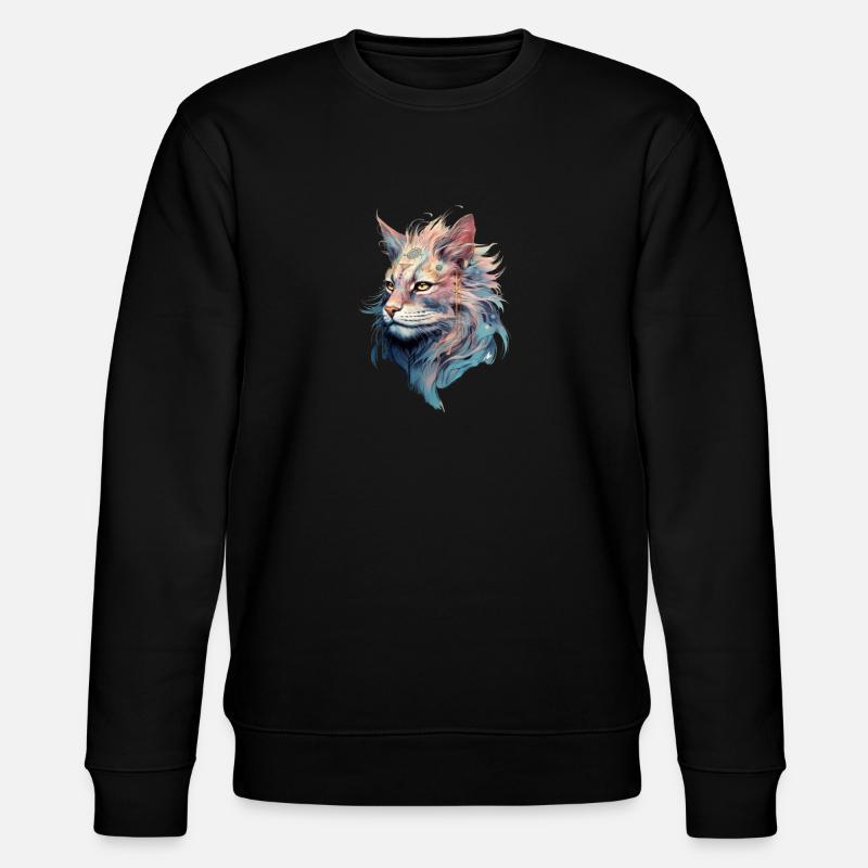 Chat de la Lune - Sweat bio CHANGER Stanley/Stella Unisexe - noir