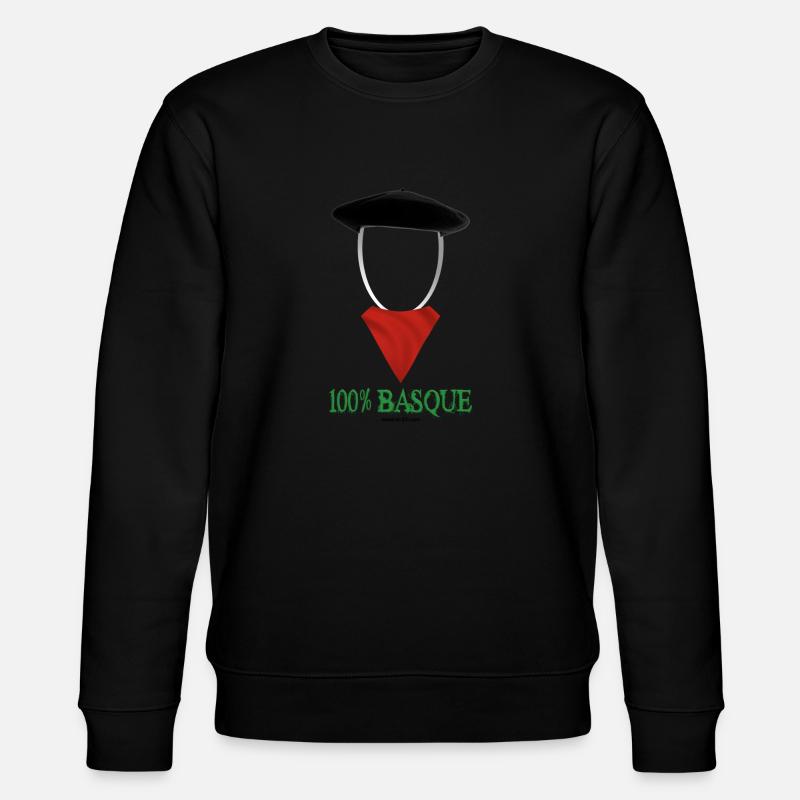 Shirt Basken - Stanley/Stella Unisex Bio-Sweatshirt CHANGER  - Schwarz