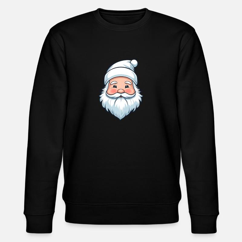 Weißer Weihnachtszauber - Stanley/Stella Unisex Bio-Sweatshirt CHANGER  - Schwarz