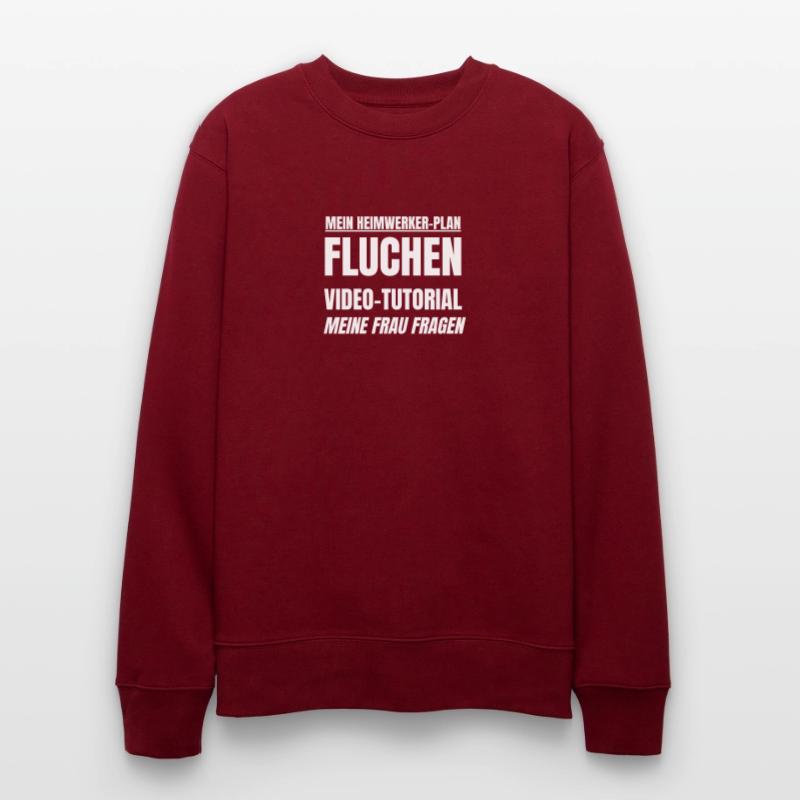 Heimwerker Plan ist Fluchen und Video Tutorial Stanley/Stella Unisex Bio-Sweatshirt CHANGER 