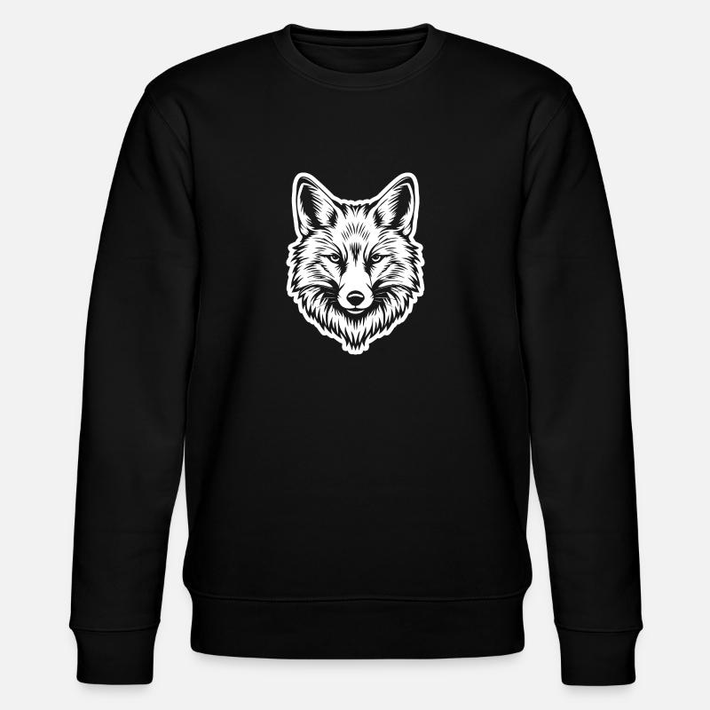 Fox Foxes - Stanley/Stella CHANGER Unisex Organic Sweatshirt - black