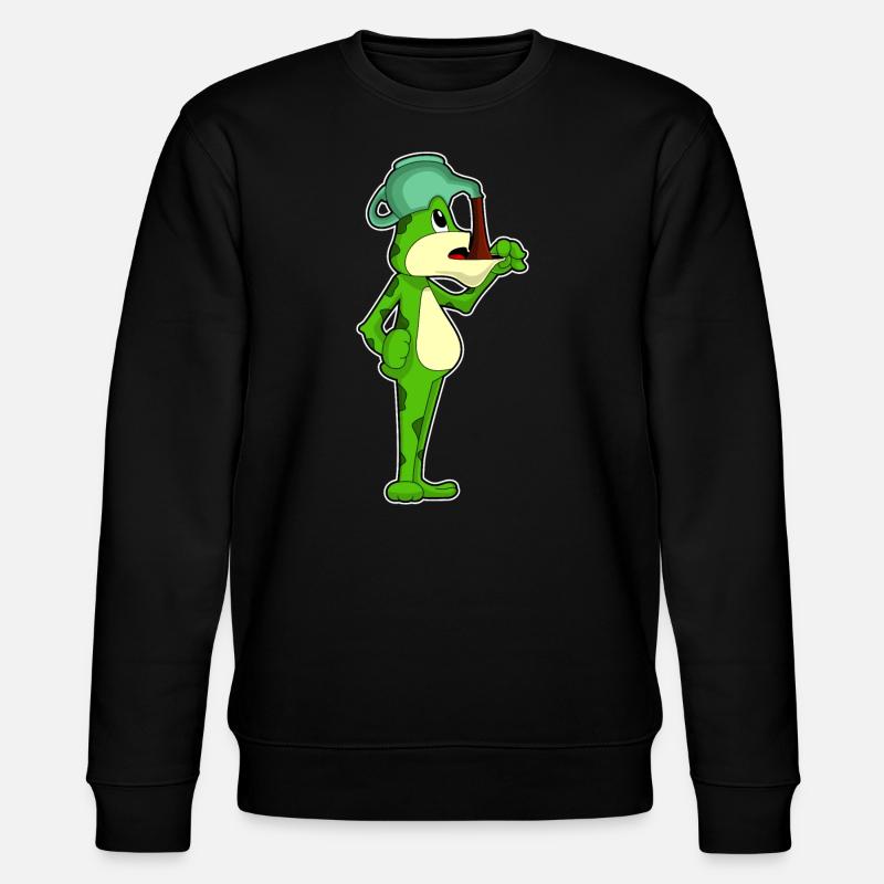 Cafetière grenouille - Sweat bio CHANGER Stanley/Stella Unisexe - noir