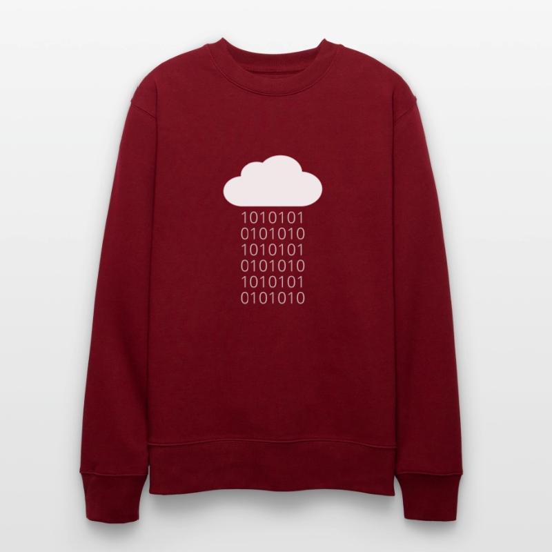 Cloud Data Rain Binary Stanley/Stella CHANGER Unisex Organic Sweatshirt