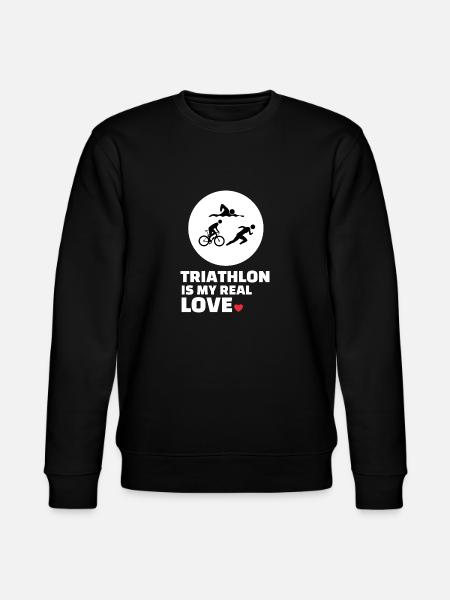 Ich Liebe Triathlon - Stanley/Stella Unisex Bio-Sweatshirt CHANGER - Schwarz