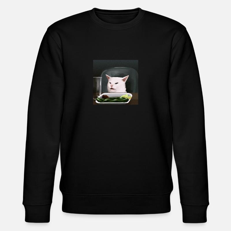 Gleiche Katze - Stanley/Stella Unisex Bio-Sweatshirt CHANGER  - Schwarz