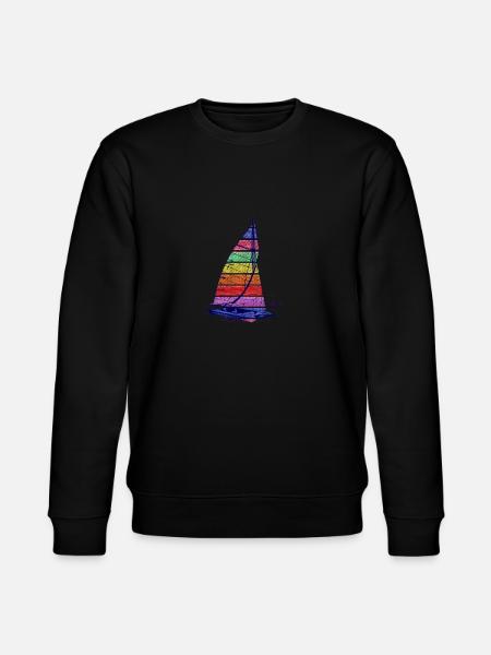 Catamaran Rainbow Freedom - Stanley/Stella CHANGER Unisex Organic Sweatshirt - black