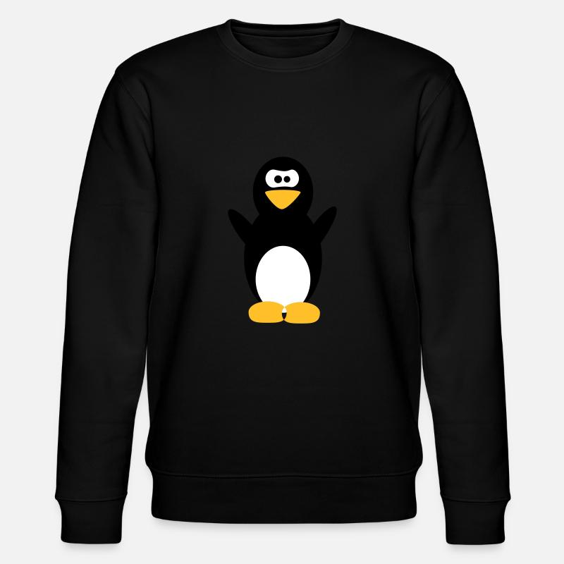 Pinguin - Stanley/Stella Unisex Bio-Sweatshirt CHANGER  - Schwarz