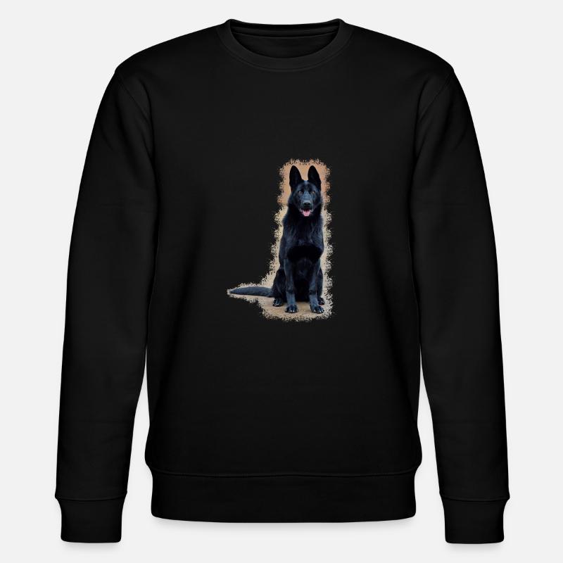 Schwarzer Schäferhund - Stanley/Stella Unisex Bio-Sweatshirt CHANGER  - Schwarz