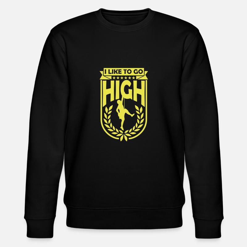 like to get high - Stanley/Stella Unisex Bio-Sweatshirt CHANGER  - Schwarz