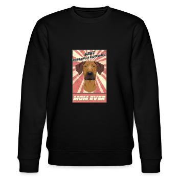 Best Rhodesian Ridgeback Mom Ever Rhodesian - Stanley/Stella CHANGER Unisex Organic Sweatshirt - black - Front - Nik (191cm) & Marisol (170cm)