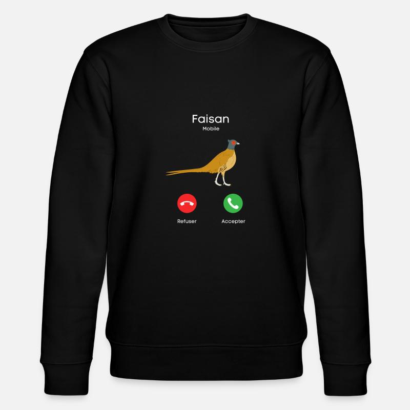 appel de faisan - Sweat bio CHANGER Stanley/Stella Unisexe - noir