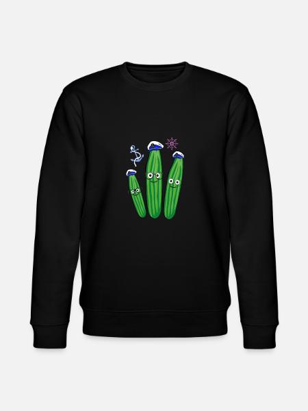 Matrosen, Kapitän, Anker, Steuer, Gurken, gurke - Stanley/Stella Unisex Bio-Sweatshirt CHANGER - Schwarz