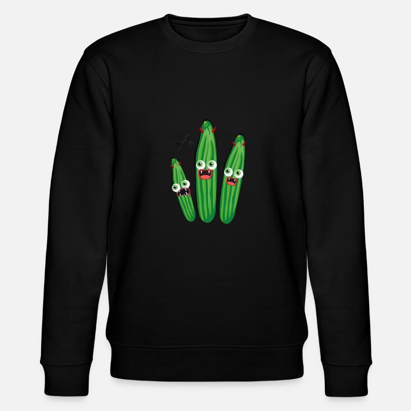 Cucumbers, Vampires, Devil, Halloween,Monsters - Stanley/Stella CHANGER Unisex Organic Sweatshirt - black