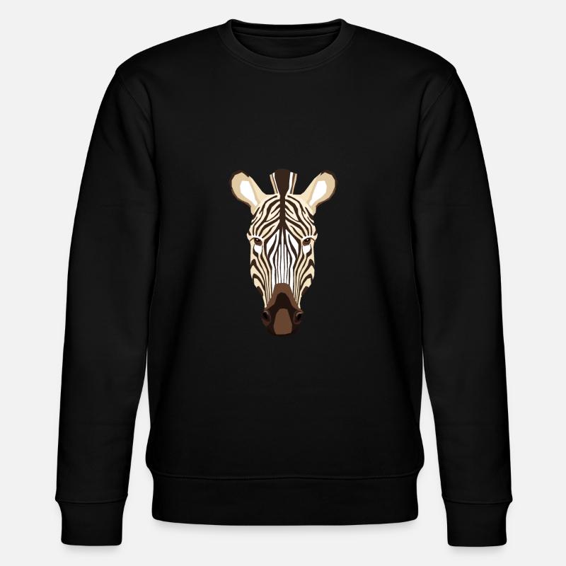 Zebra - Stanley/Stella Unisex Bio-Sweatshirt CHANGER  - Schwarz