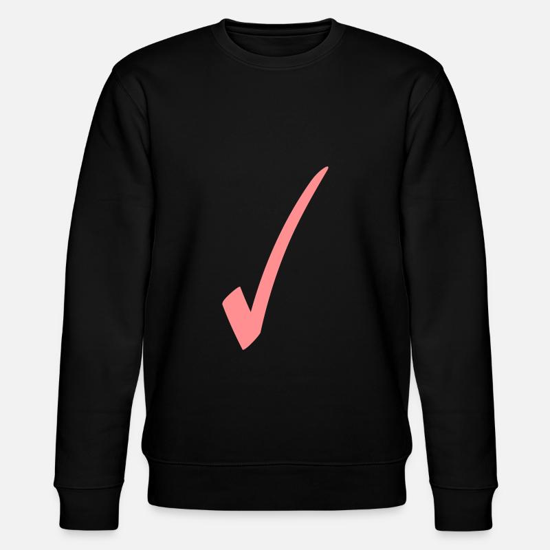 Häkchen Farbe Anpassbar - Stanley/Stella Unisex Bio-Sweatshirt CHANGER  - Schwarz