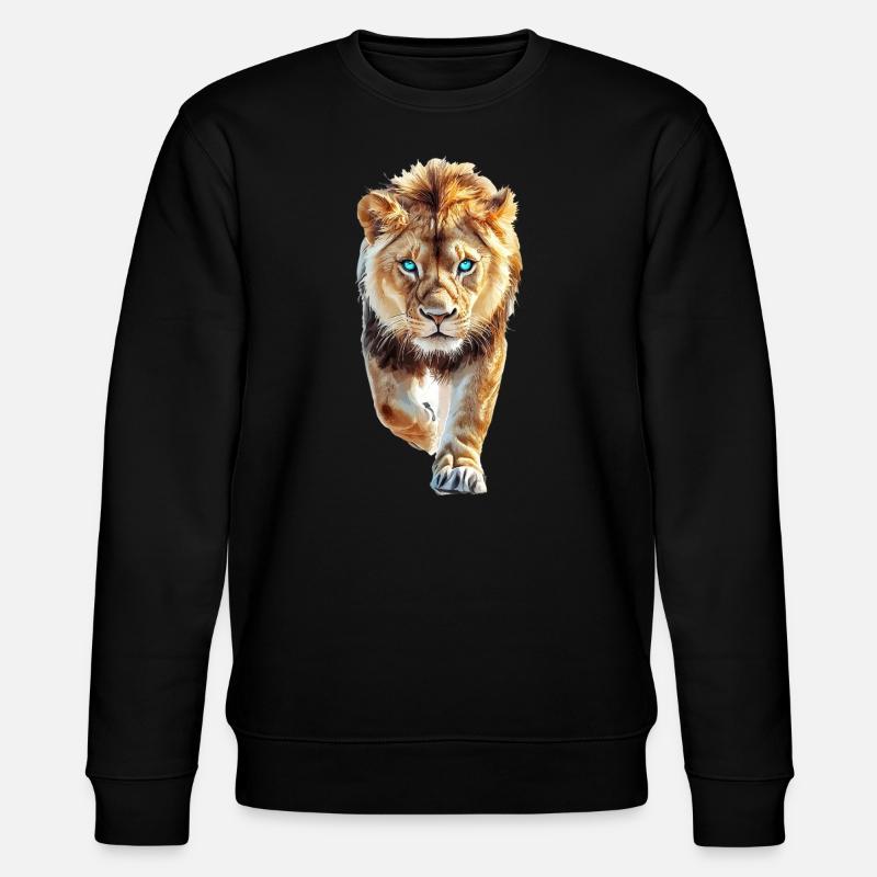 Löwe - Stanley/Stella Unisex Bio-Sweatshirt CHANGER  - Schwarz