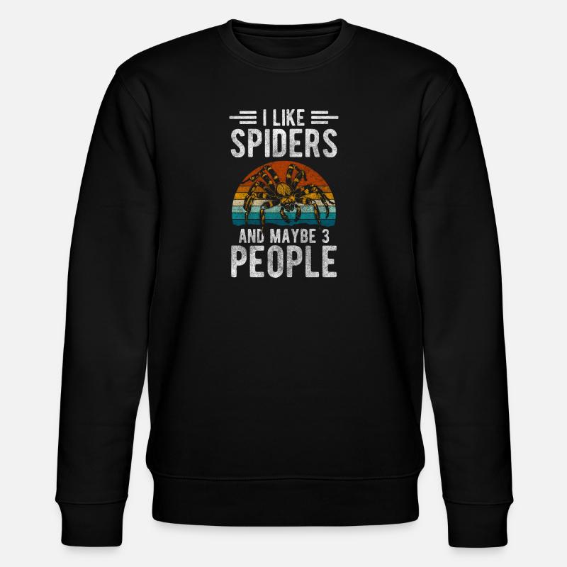 Spiders Arachnid Tarantula Insect - Stanley/Stella CHANGER Unisex Organic Sweatshirt - black