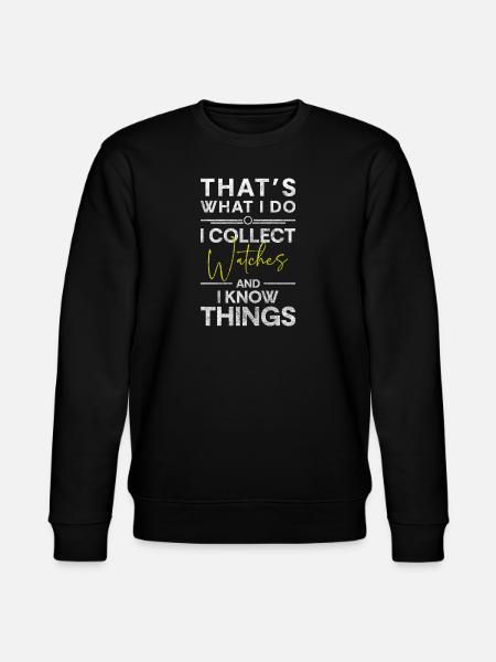 Wristwatch Swiss movement - Stanley/Stella CHANGER Unisex Organic Sweatshirt - black