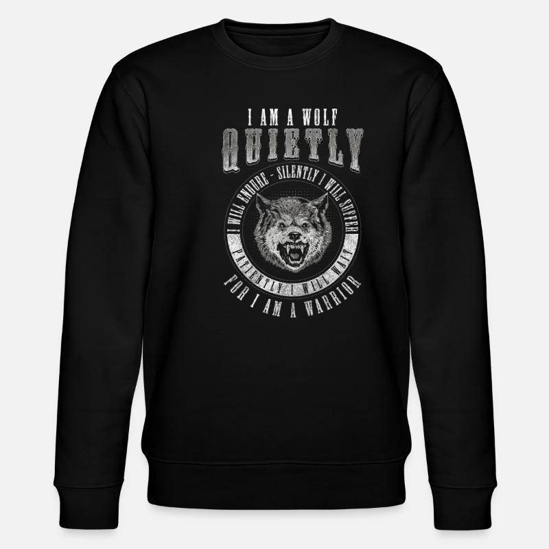 Guide Loup Nature - Sweat bio CHANGER Stanley/Stella Unisexe - noir