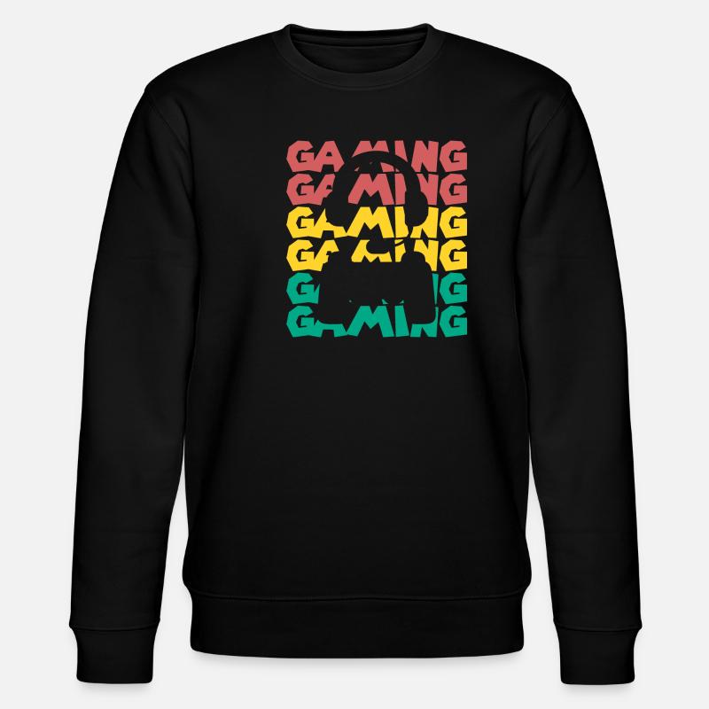 Gaming - Headset and Controller - Stanley/Stella CHANGER Unisex Organic Sweatshirt - black