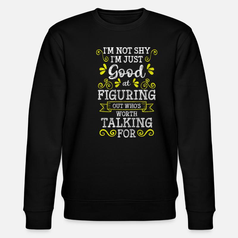 Lone wolves avoid socially thoughtful - Stanley/Stella CHANGER Unisex Organic Sweatshirt - black