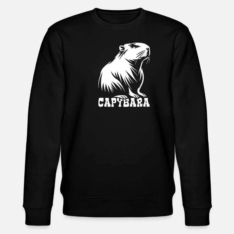 Capybara - Dessin Silhouette - Sweat bio CHANGER Stanley/Stella Unisexe - noir