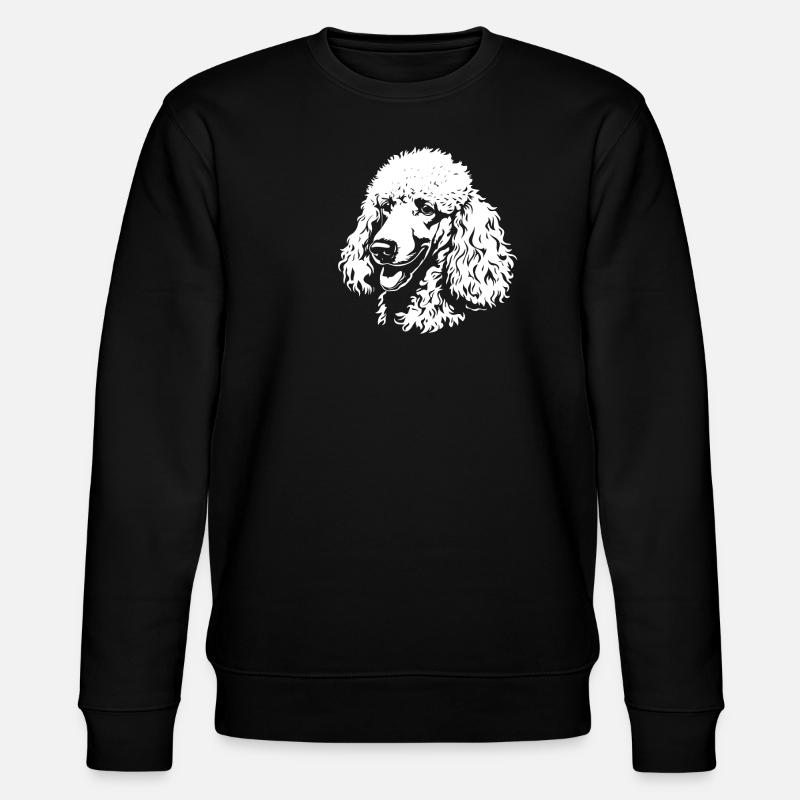 Puddel - hundefan - Stanley/Stella CHANGER økologisk unisex-sweatshirt - svart