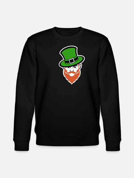 Leprechaun - St. Patrick's Day - Ireland - Stanley/Stella CHANGER Unisex Organic Sweatshirt - black