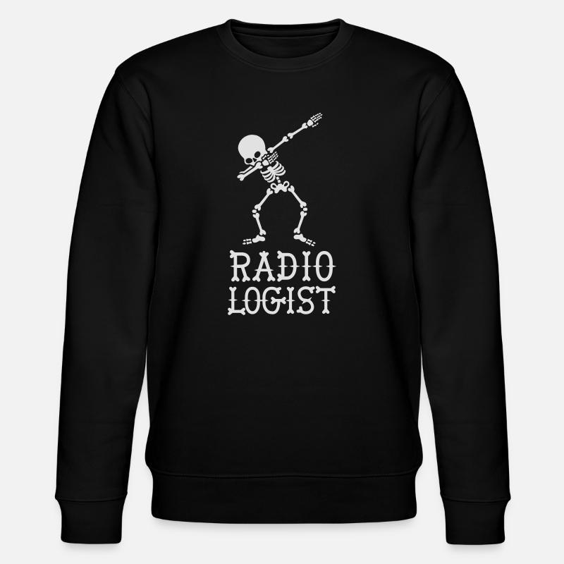 Dab dabbing skeleton radiologist - Stanley/Stella CHANGER Unisex Organic Sweatshirt - black