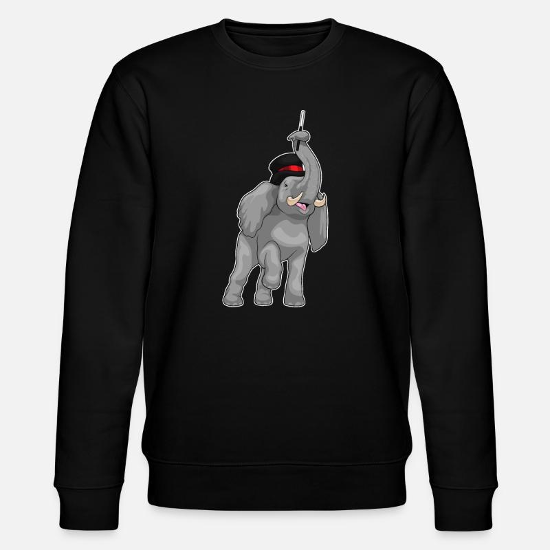 Baguette magique éléphant - Sweat bio CHANGER Stanley/Stella Unisexe - noir