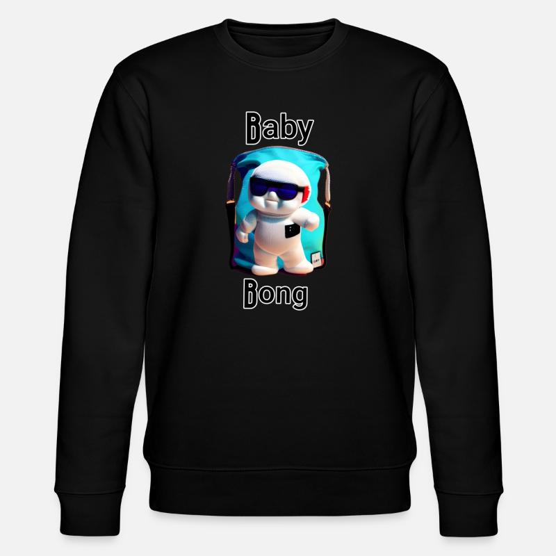 Baby Chill Maskottchen - Stanley/Stella Unisex Bio-Sweatshirt CHANGER - Schwarz