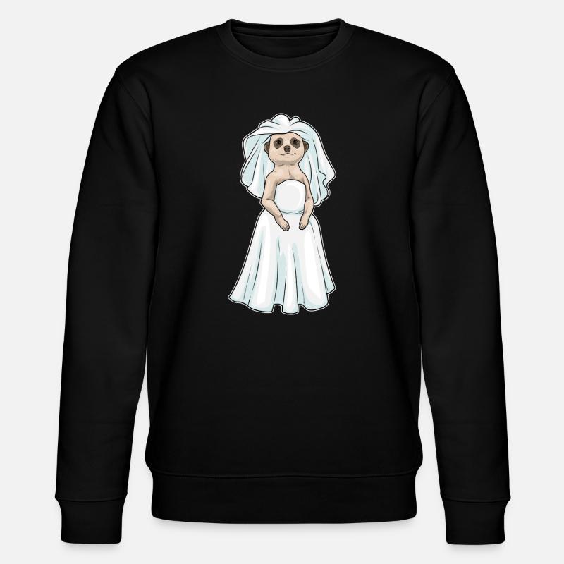 Suricate Voile de mariée Mariage - Sweat bio CHANGER Stanley/Stella Unisexe - noir
