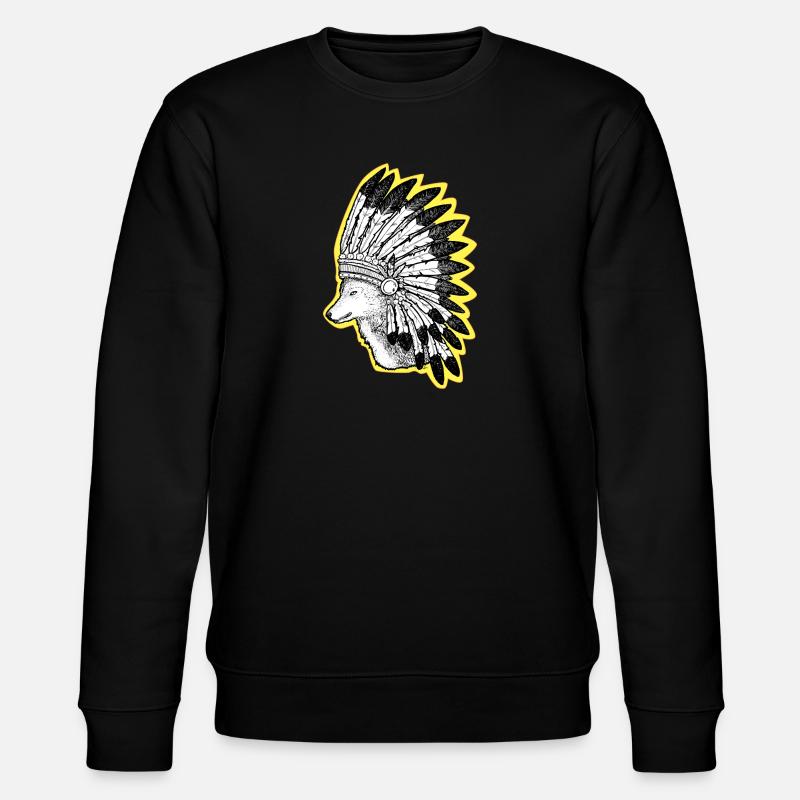 Wolf - Stanley/Stella CHANGER Unisex Organic Sweatshirt - black