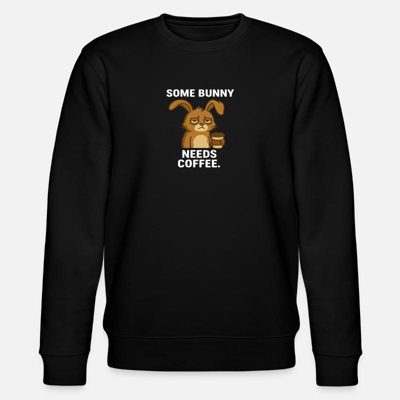 Lapin de café - Sweat bio CHANGER Stanley/Stella Unisexe - noir