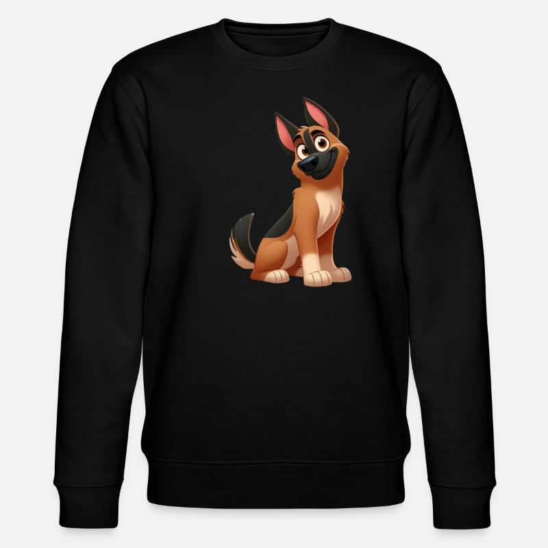German Shepherd 14 - Stanley/Stella CHANGER Unisex Organic Sweatshirt - black