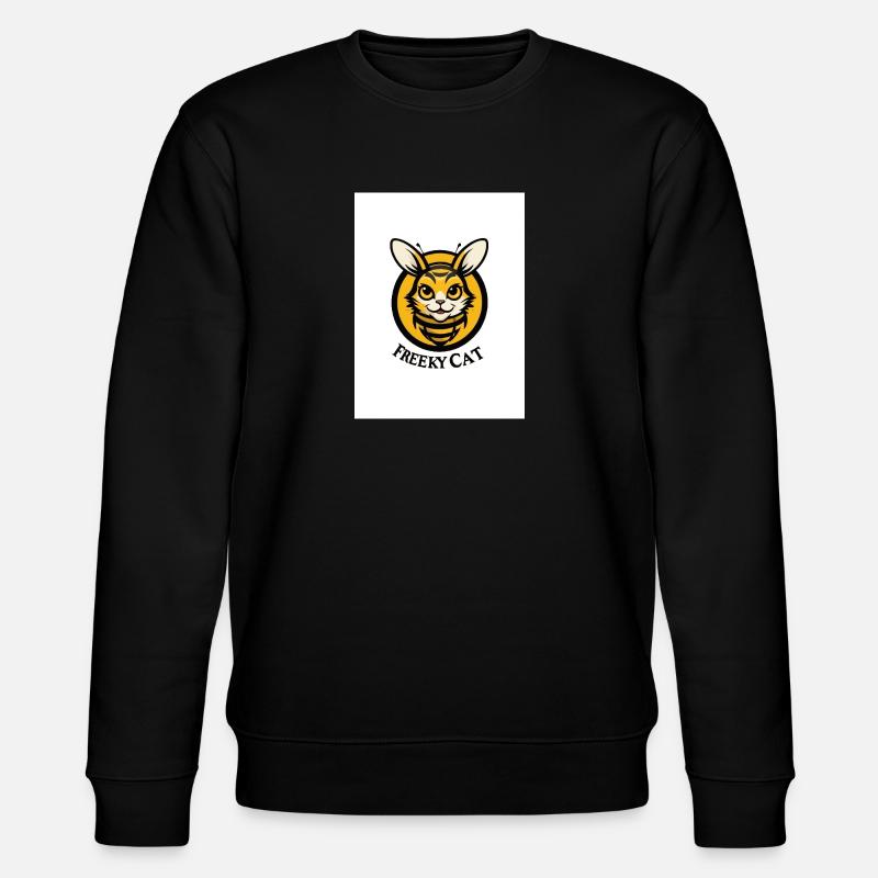 Freeky Cat catsbee - Stanley/Stella Unisex Bio-Sweatshirt CHANGER  - Schwarz