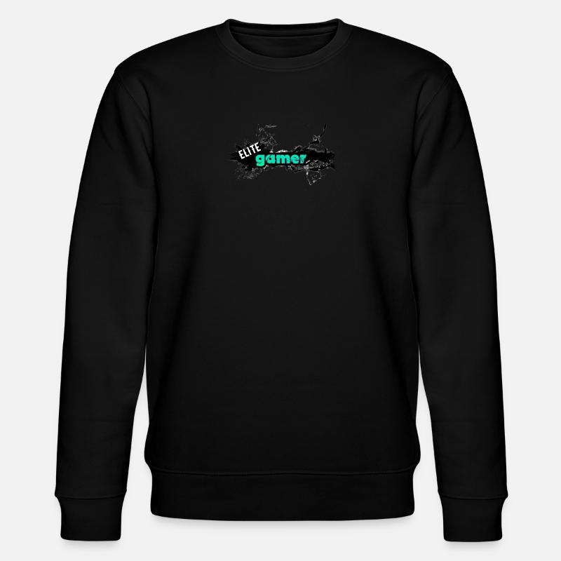 Elite Gamer Design mit dynamischem Text - Stanley/Stella Unisex Bio-Sweatshirt CHANGER  - Schwarz